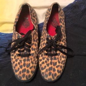Leopard print Vans new condition